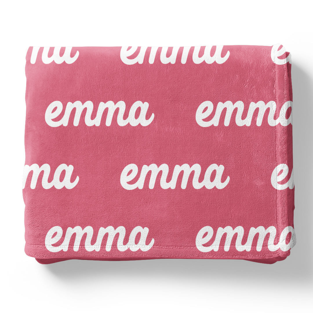 Pretty in Pink Personalized Color Blanket - Image 11