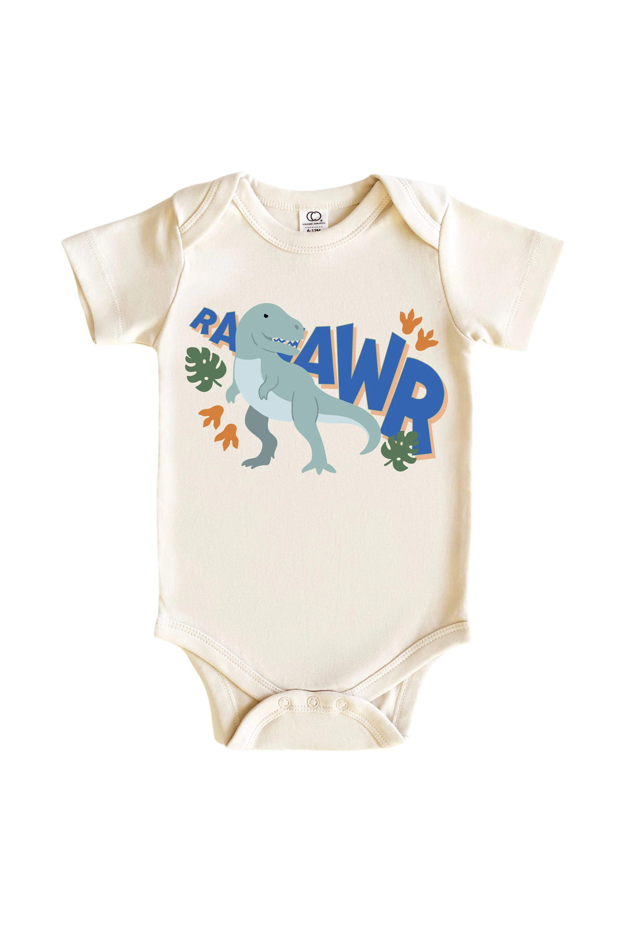 RAAWR Neutral Graphic Bodysuit & Kids Tee | Natural - Image 2