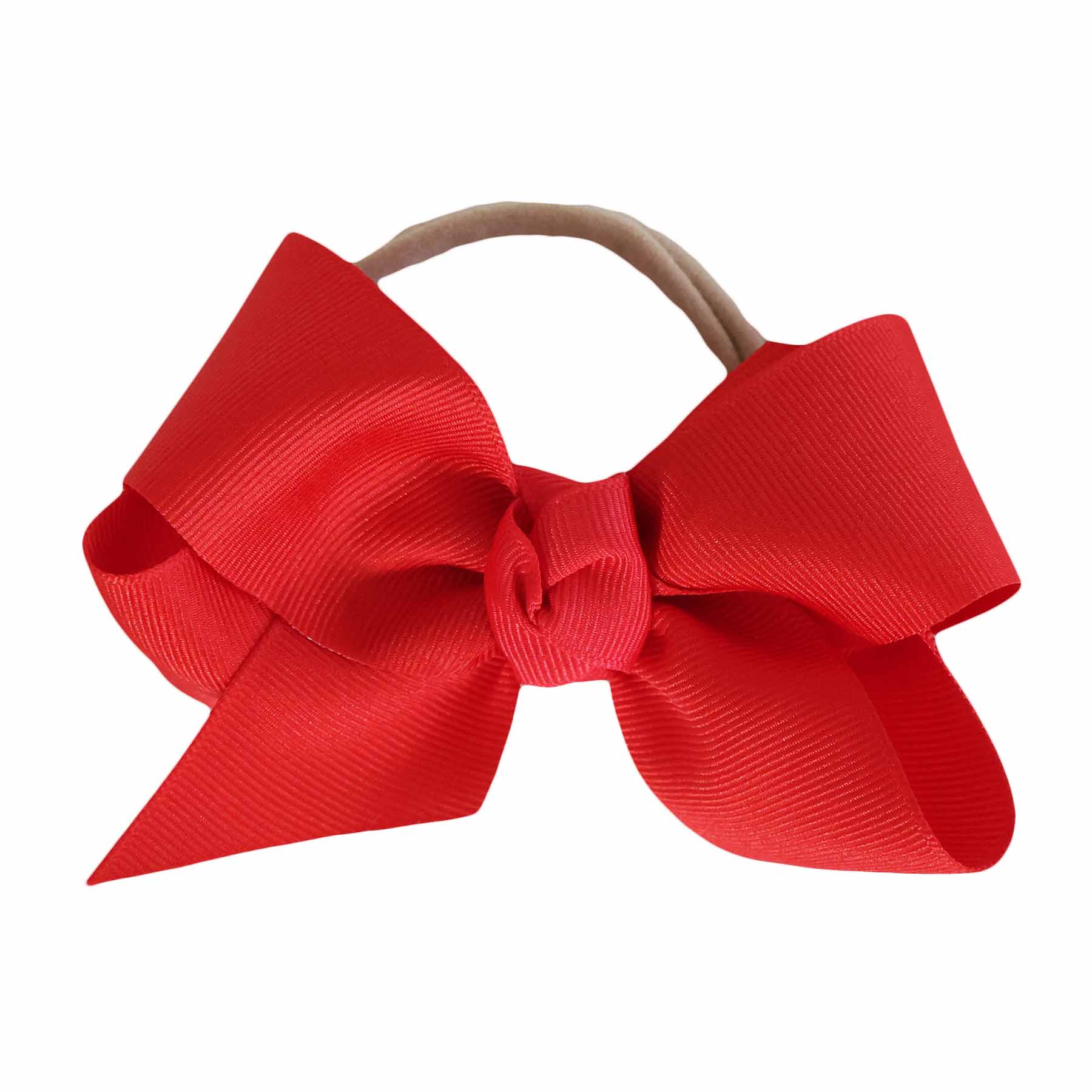 Ribbon Bow Headband | Poppy Red