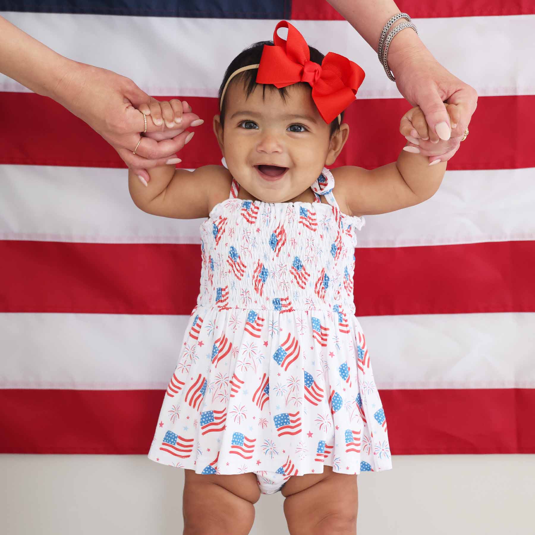 Ribbon Bow Headband | Poppy Red - Image 4