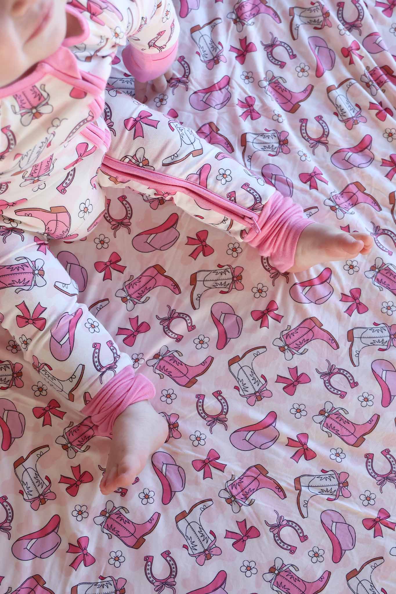Rodeo Dreams Convertible Zip Romper | Pink - Image 2