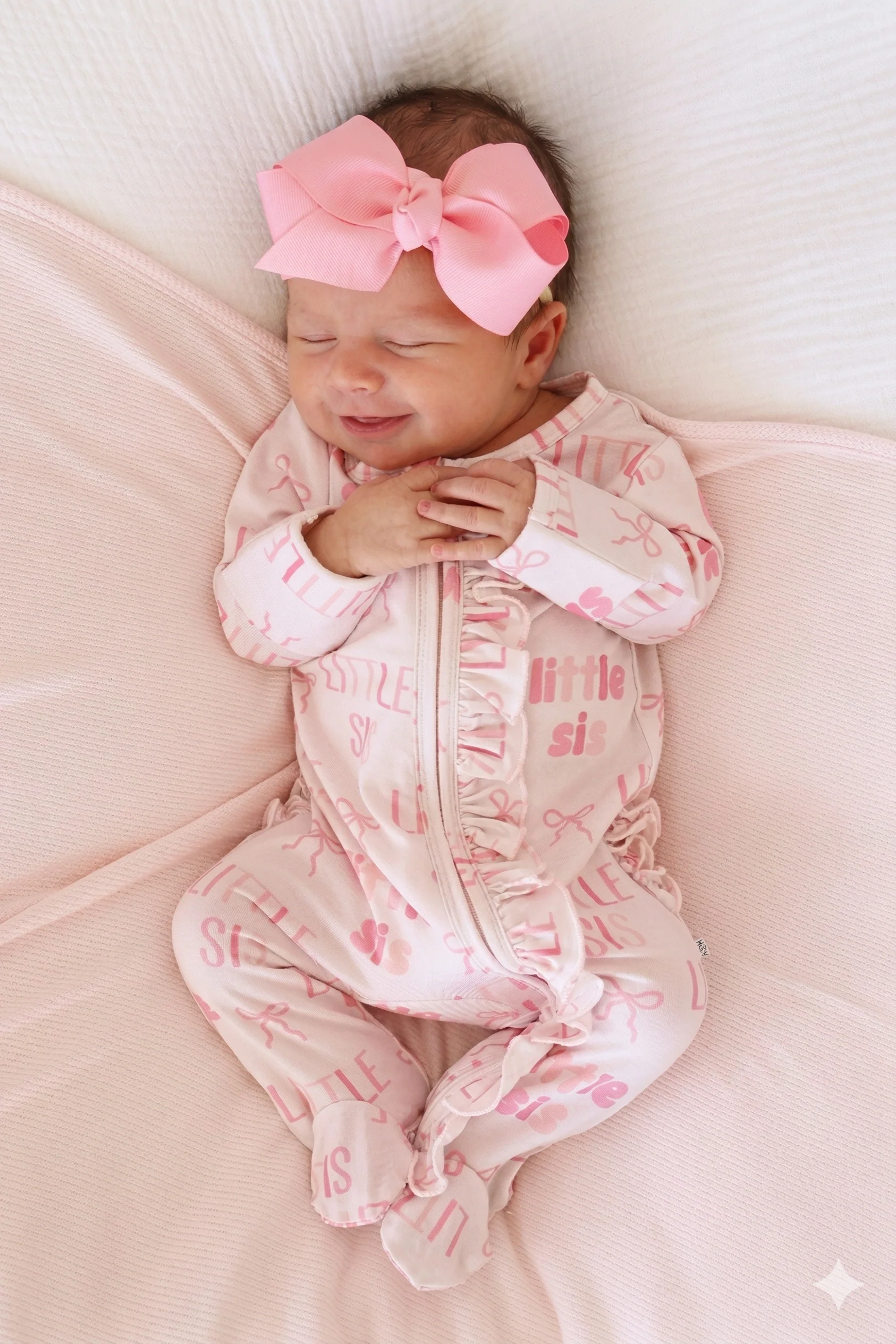 Ruffle Zipper Footie | Little Sis - Image 14