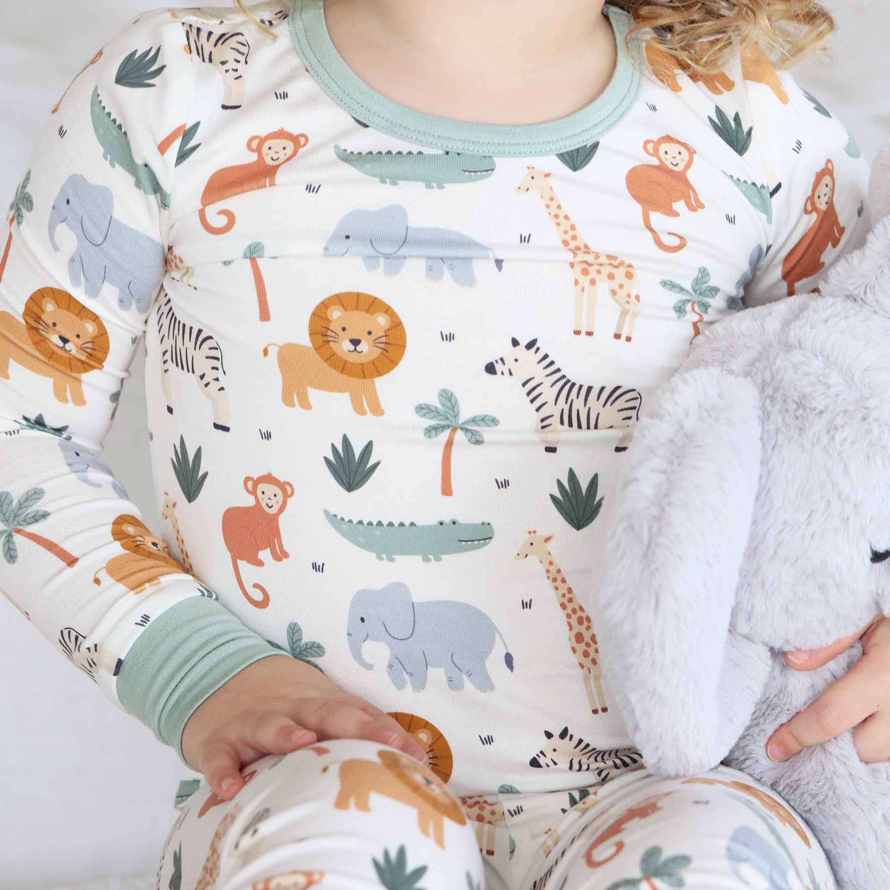 Safari Snuggles Two Piece Pajama Set - Image 2