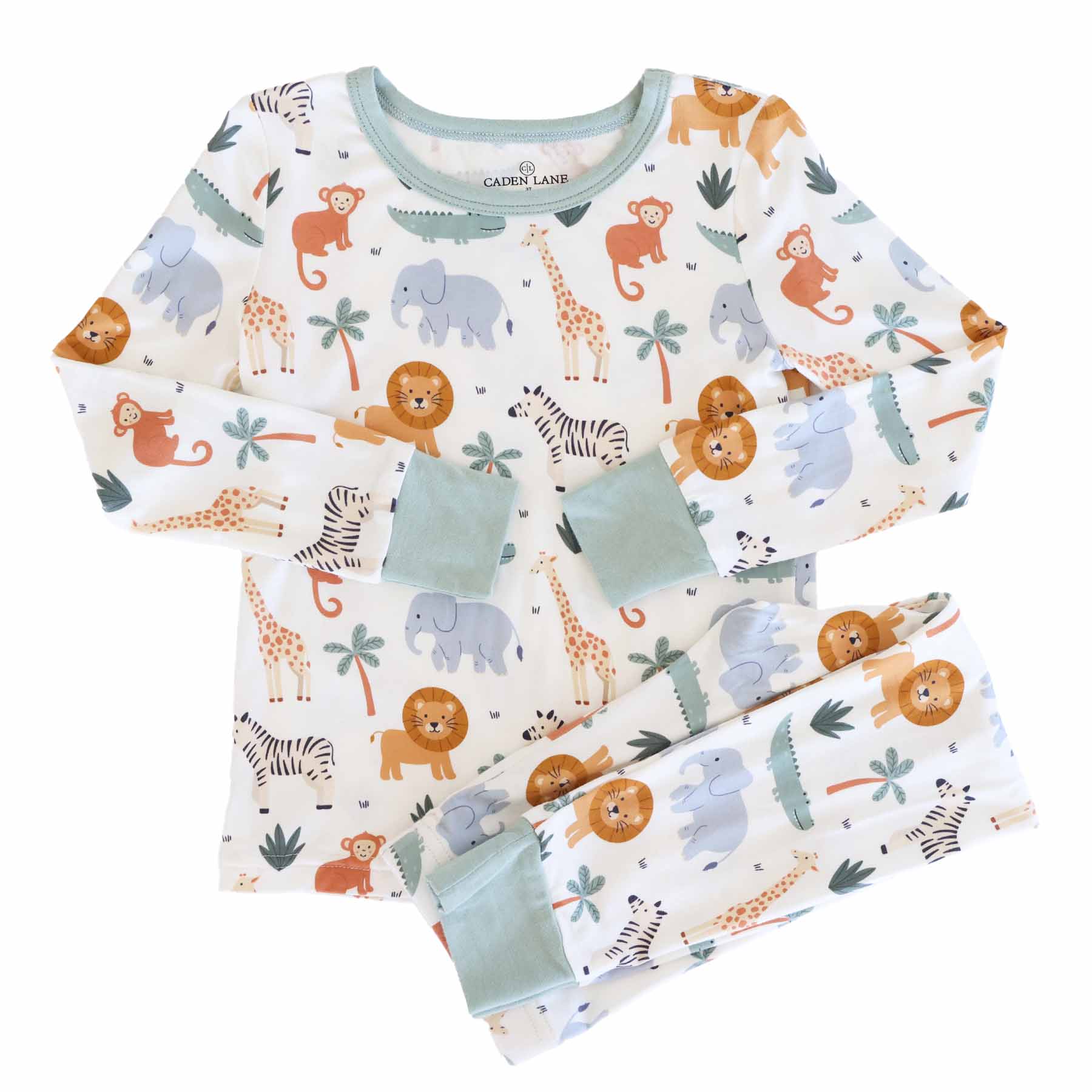 Safari Snuggles Two Piece Pajama Set - Image 3