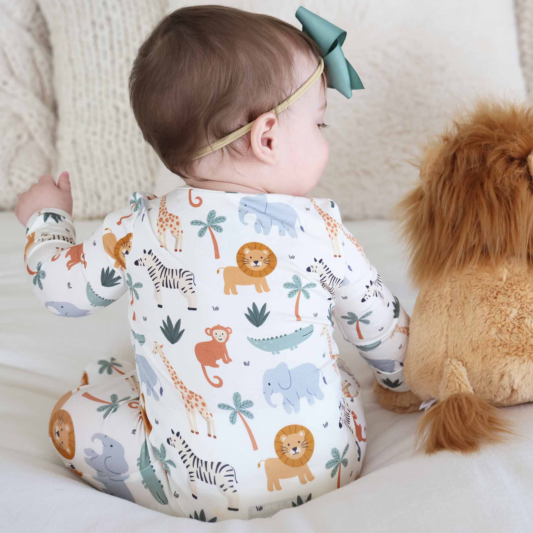 Safari Snuggles Zipper Footie - Image 2