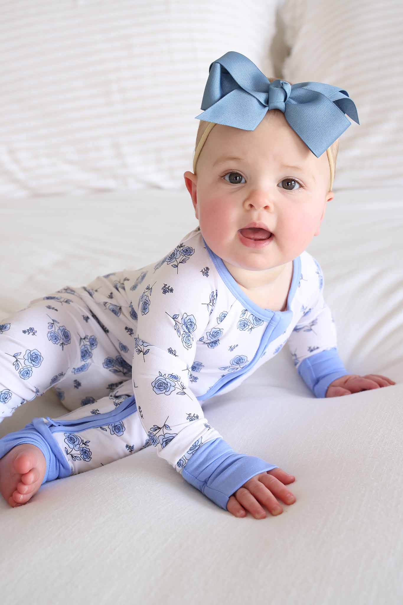 Sapphire Garden Convertible Bamboo Zip Romper - Image 2