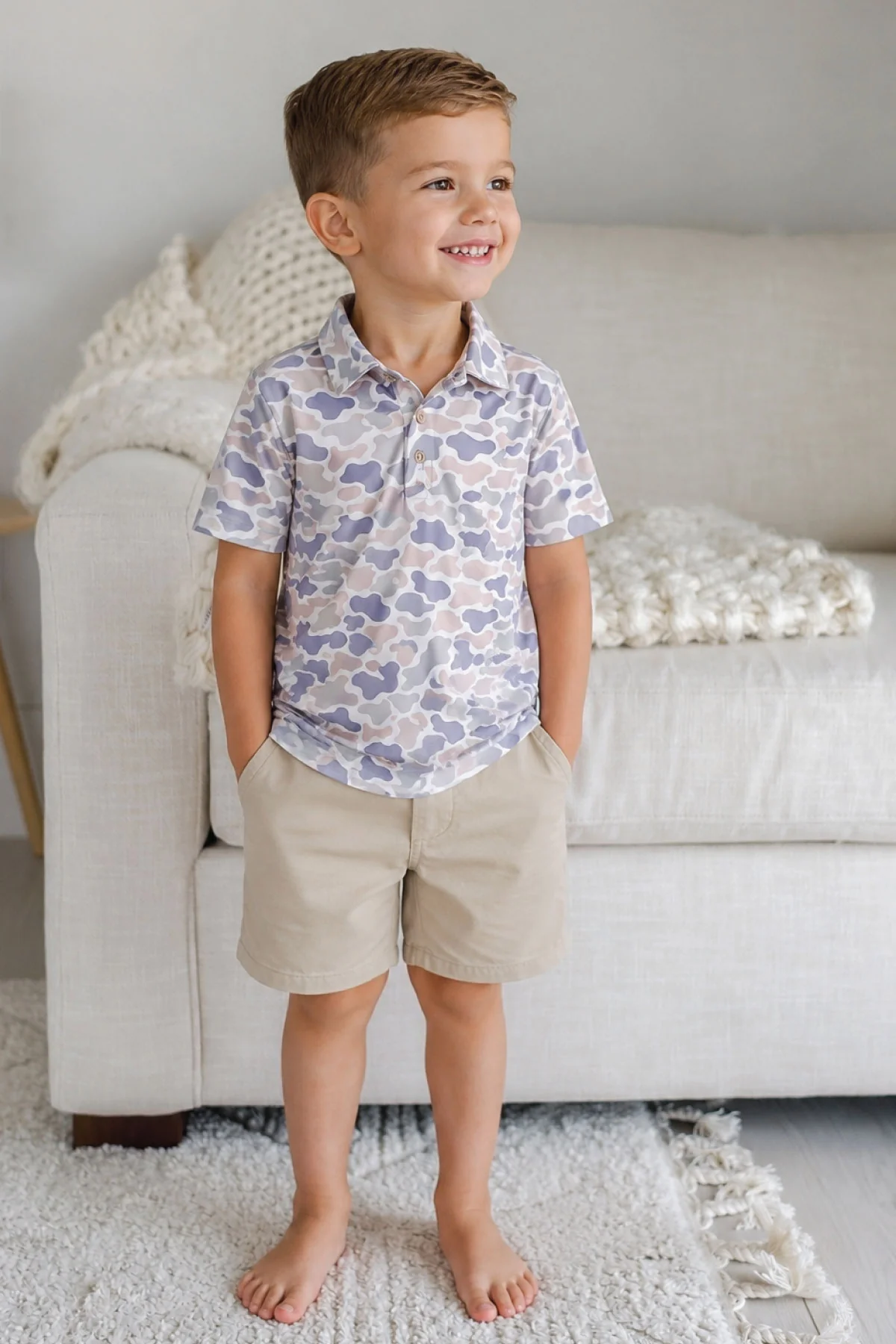 Daddy & Me Matching Short Sleeve Polos | Camo Cutie - Image 5