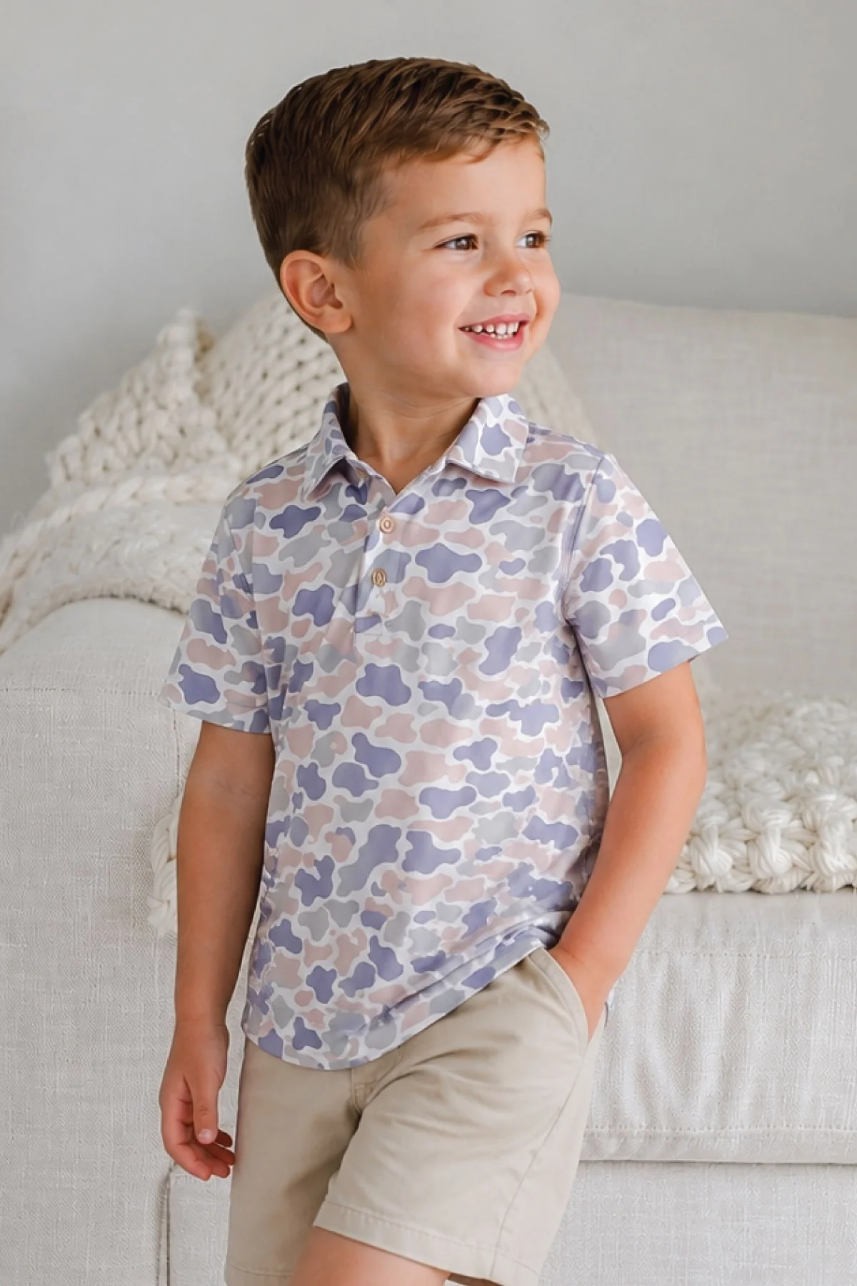 Daddy & Me Matching Short Sleeve Polos | Camo Cutie - Image 8