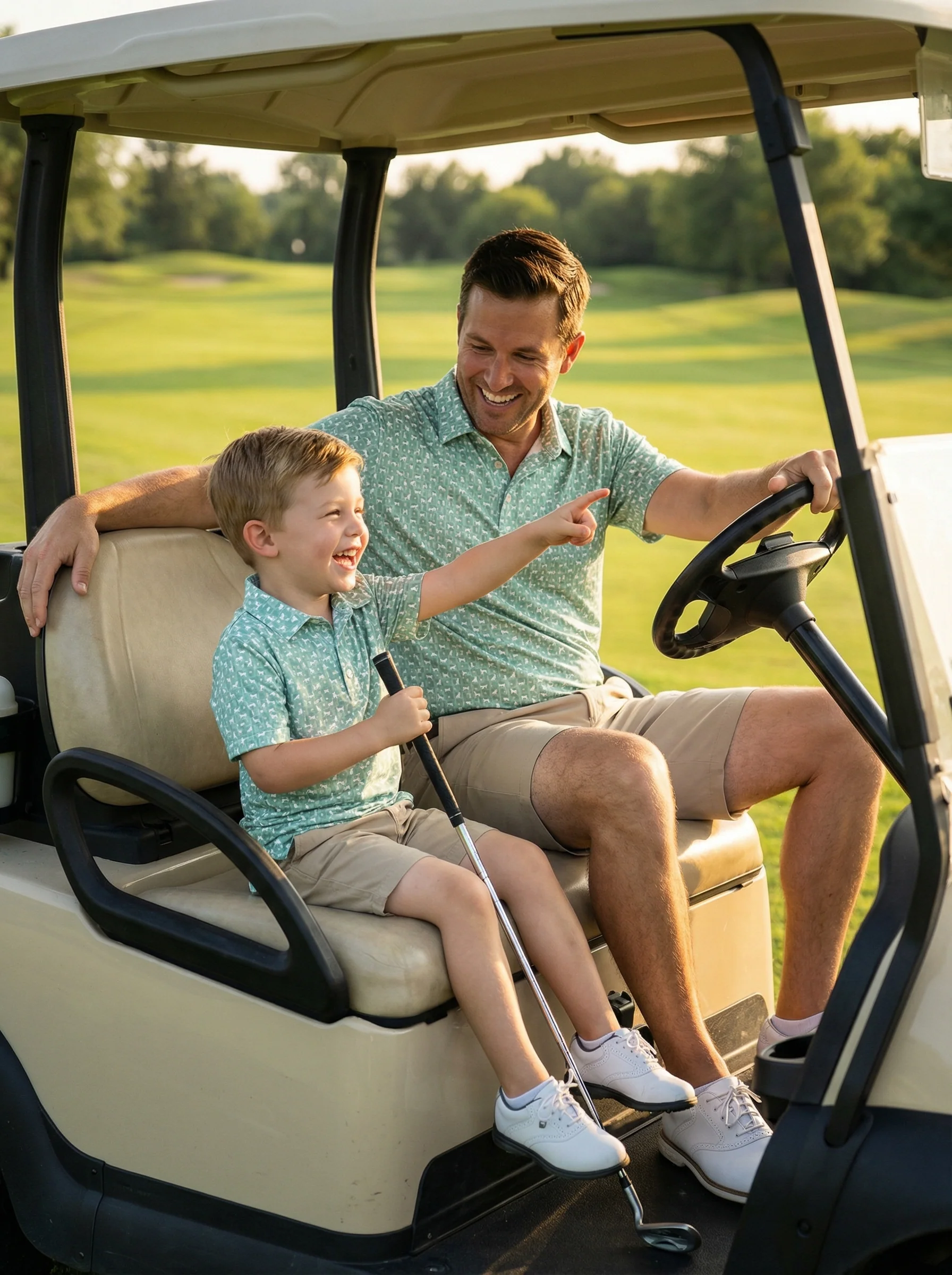 Daddy & Me Matching Short Sleeve Polos | Man's Best Friend - Image 4