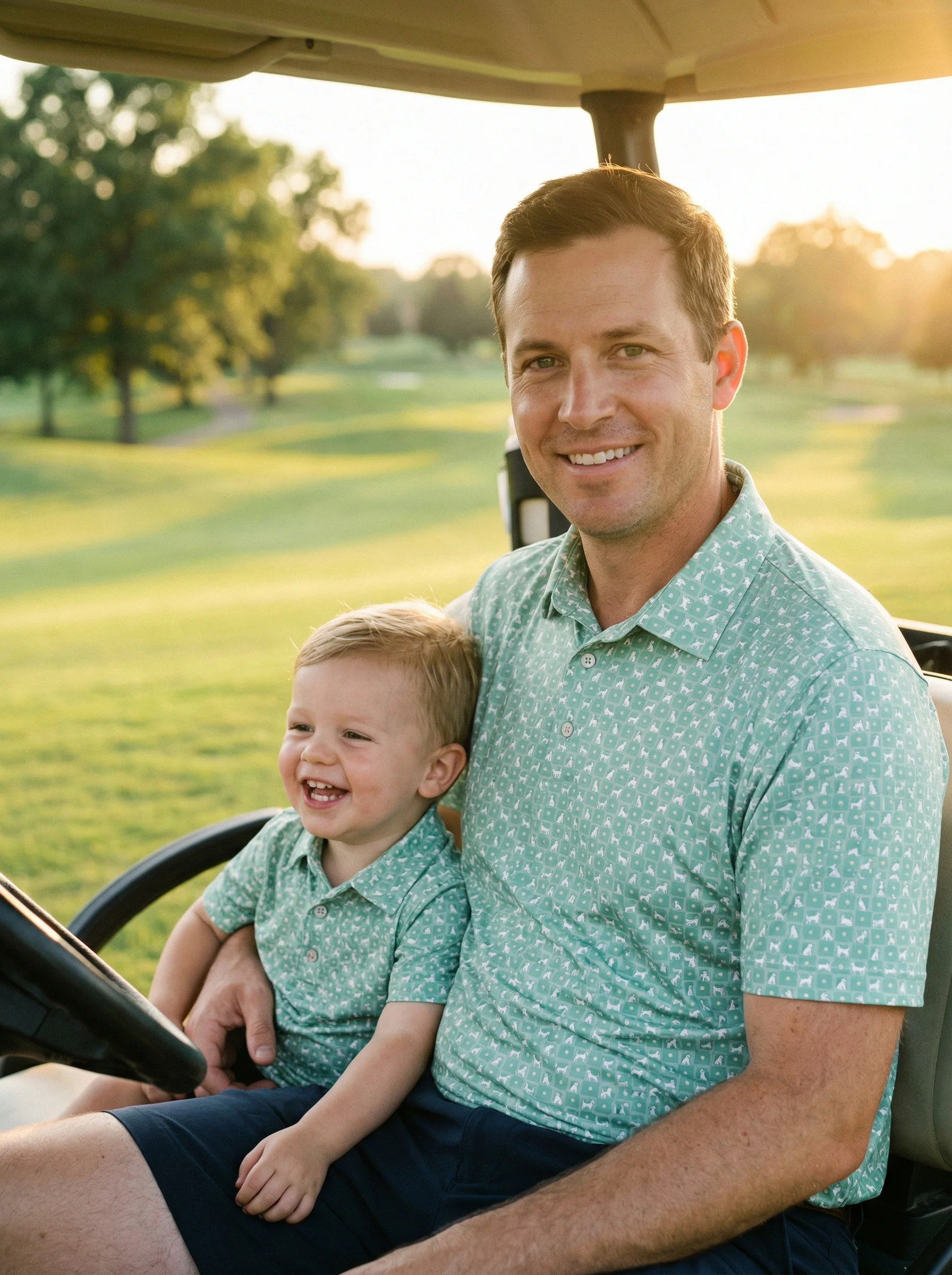 Daddy & Me Matching Short Sleeve Polos | Man's Best Friend - Image 9