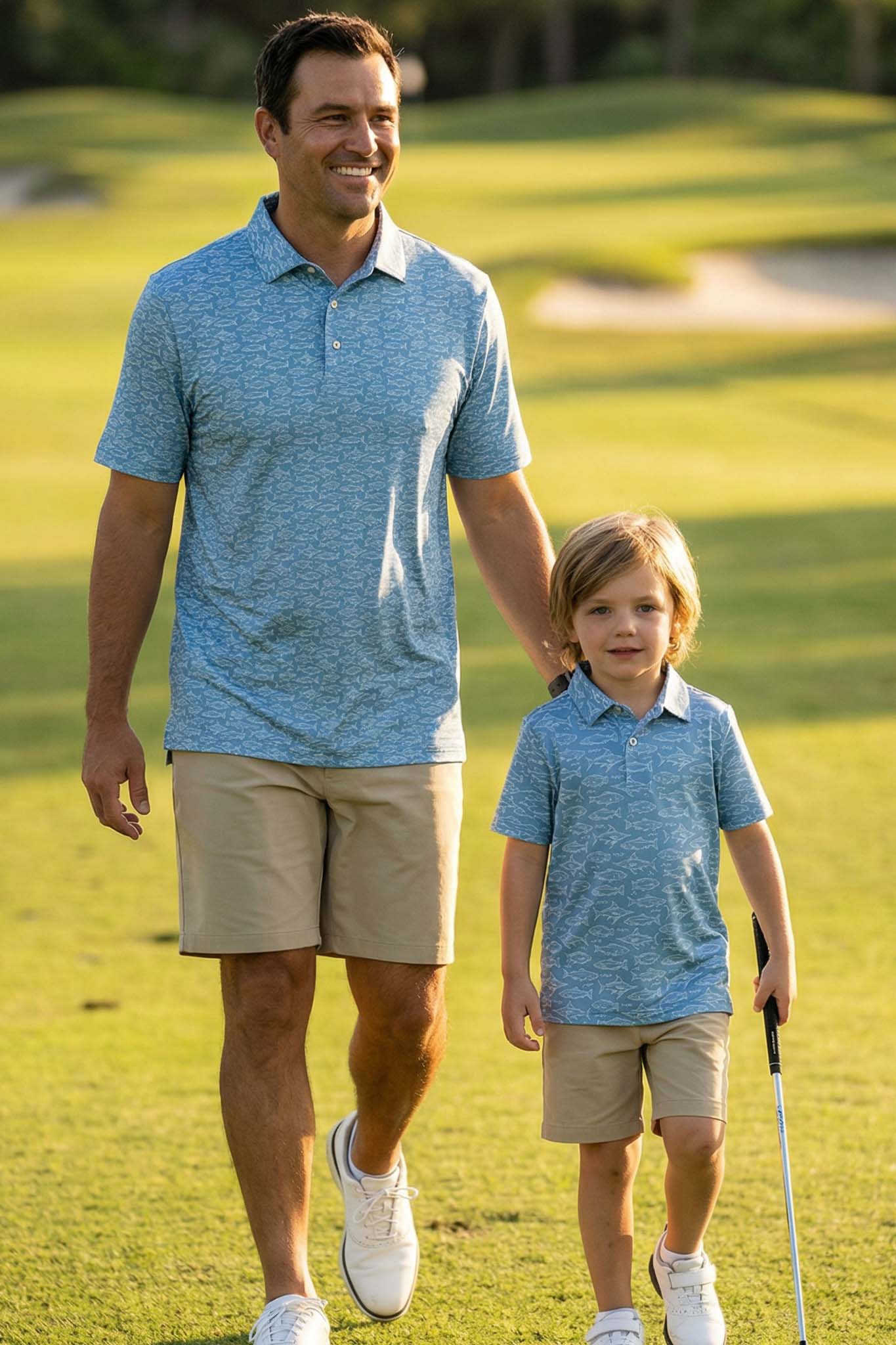 Daddy & Me Matching Short Sleeve Polos | Reel Legends - Image 4