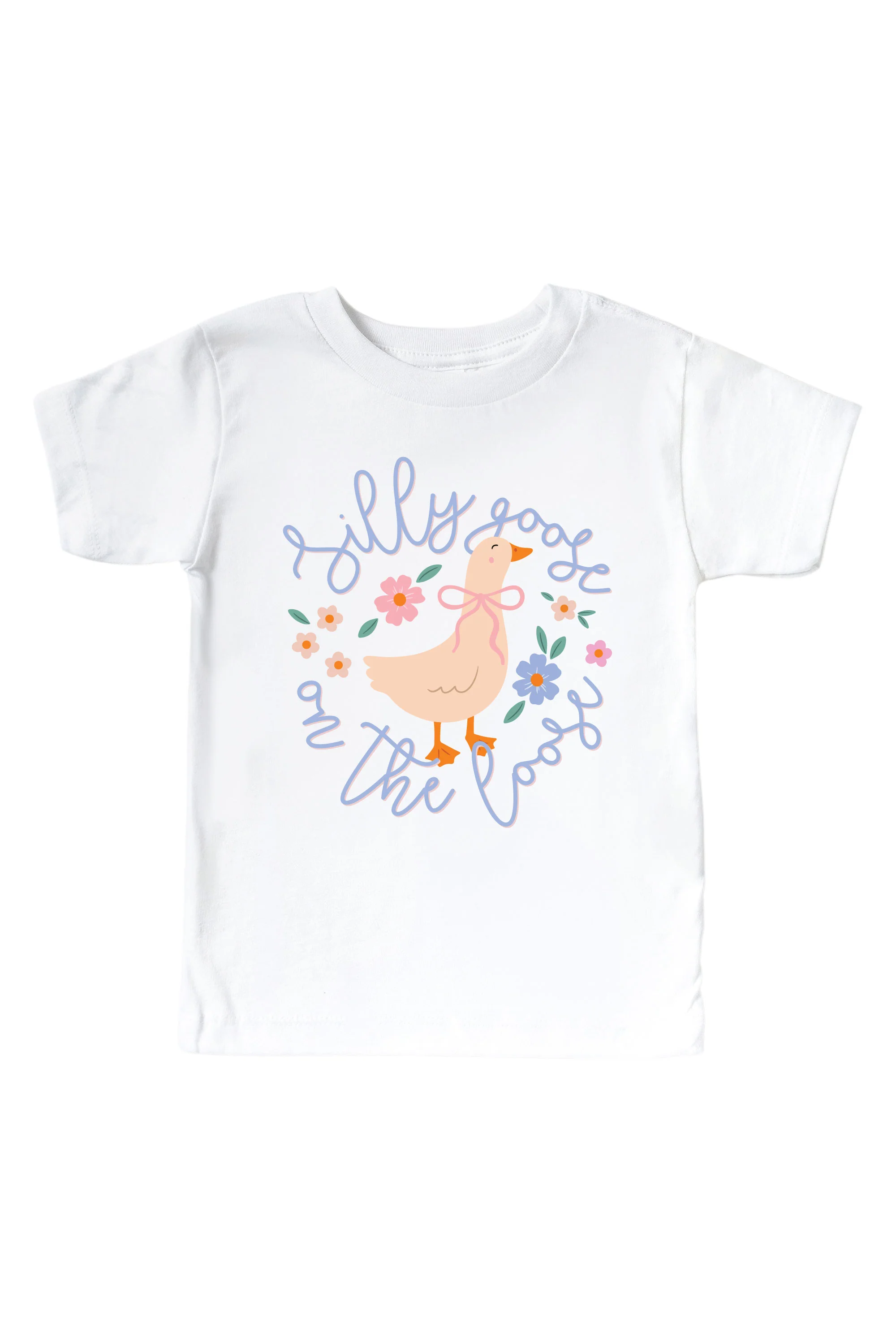 Silly Goose On The Loose Graphic Bodysuit & Kids Tee | White - Image 3