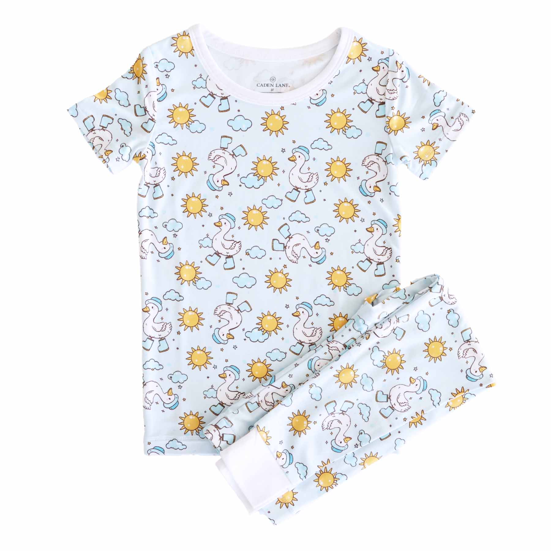 Silly Goose Two Piece Pajama Set | Blue - Image 3