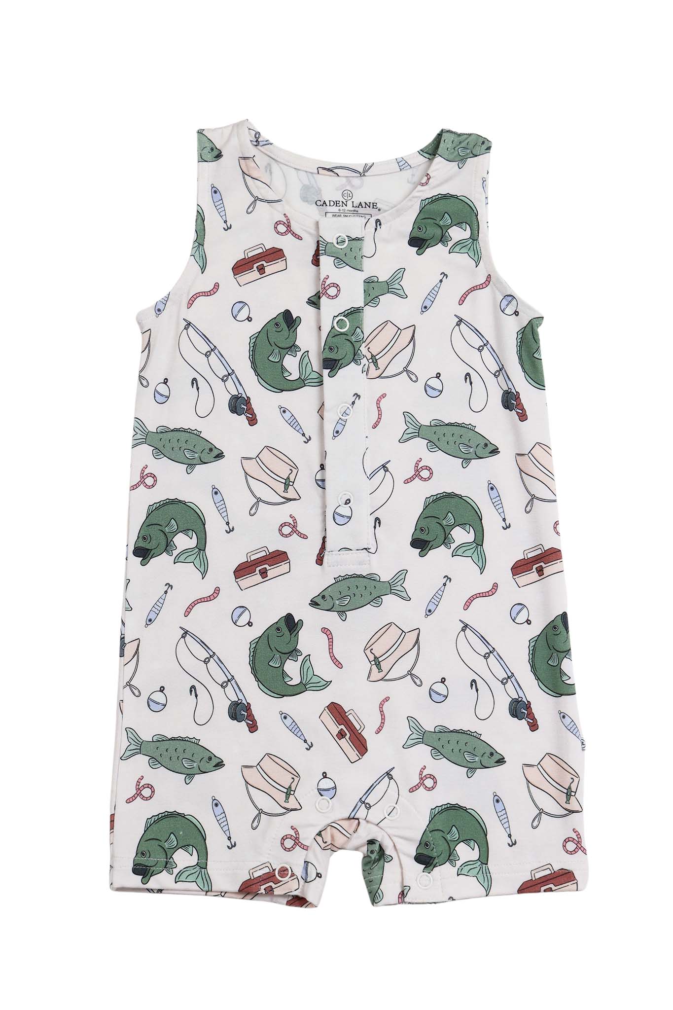 Sleeveless Snap Romper | Off the Hook - Image 2