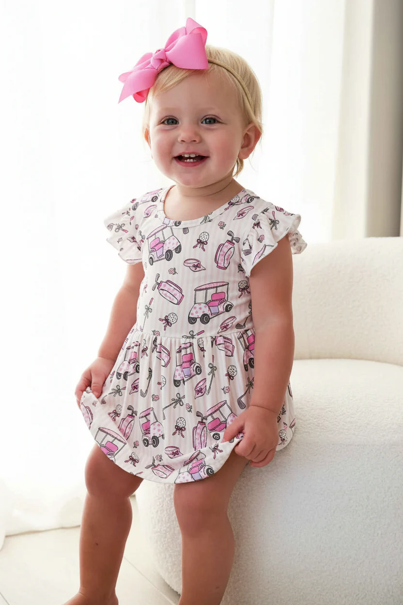 Sleeveless Twirl Bodysuit | Caddie Crew Pink