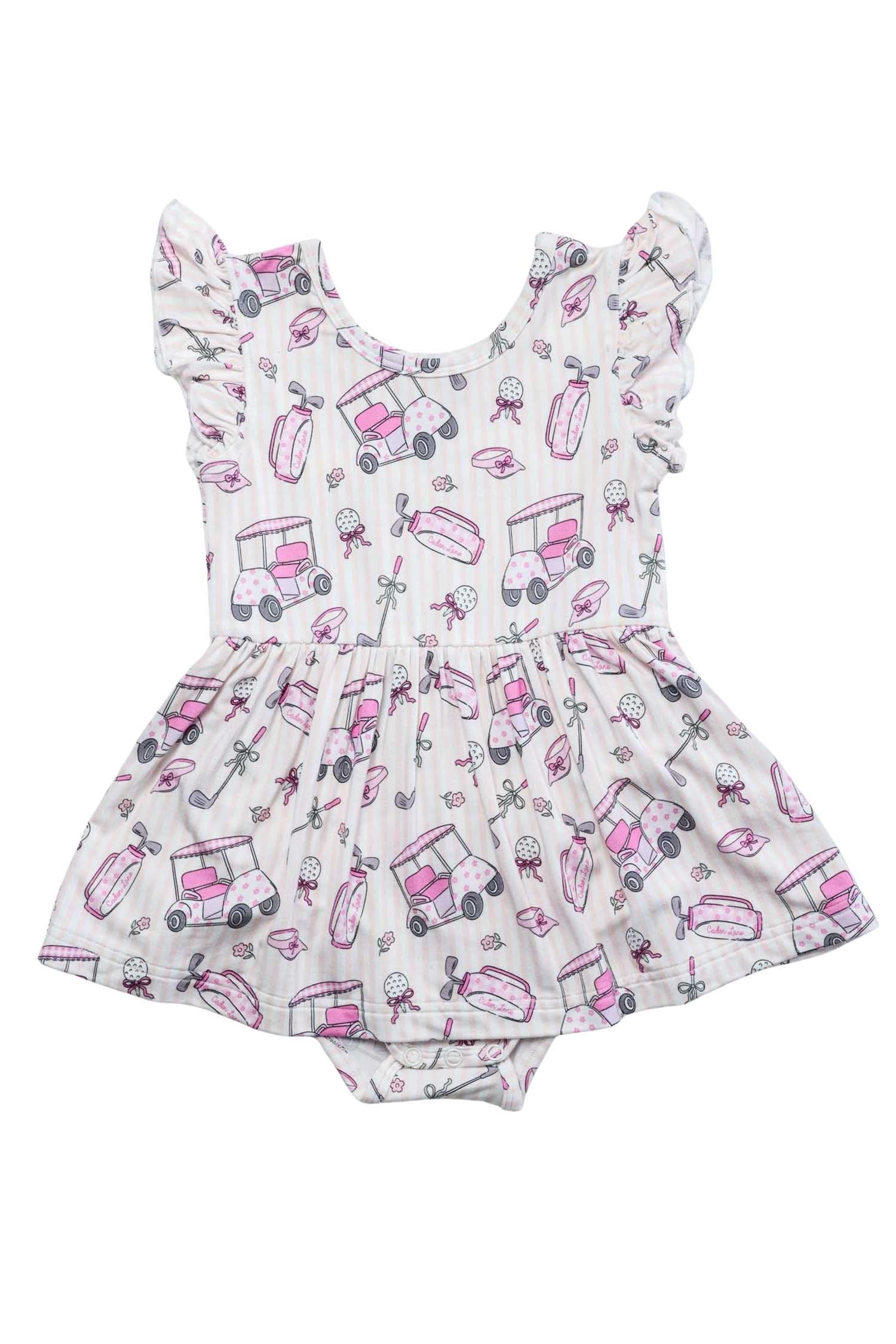 Sleeveless Twirl Bodysuit | Caddie Crew Pink - Image 2