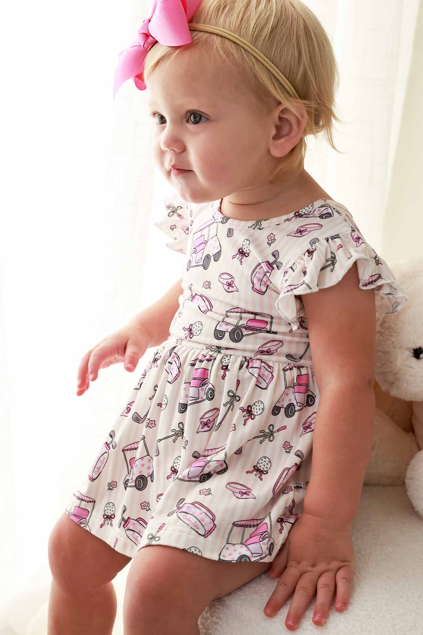 Sleeveless Twirl Bodysuit | Caddie Crew Pink - Image 6