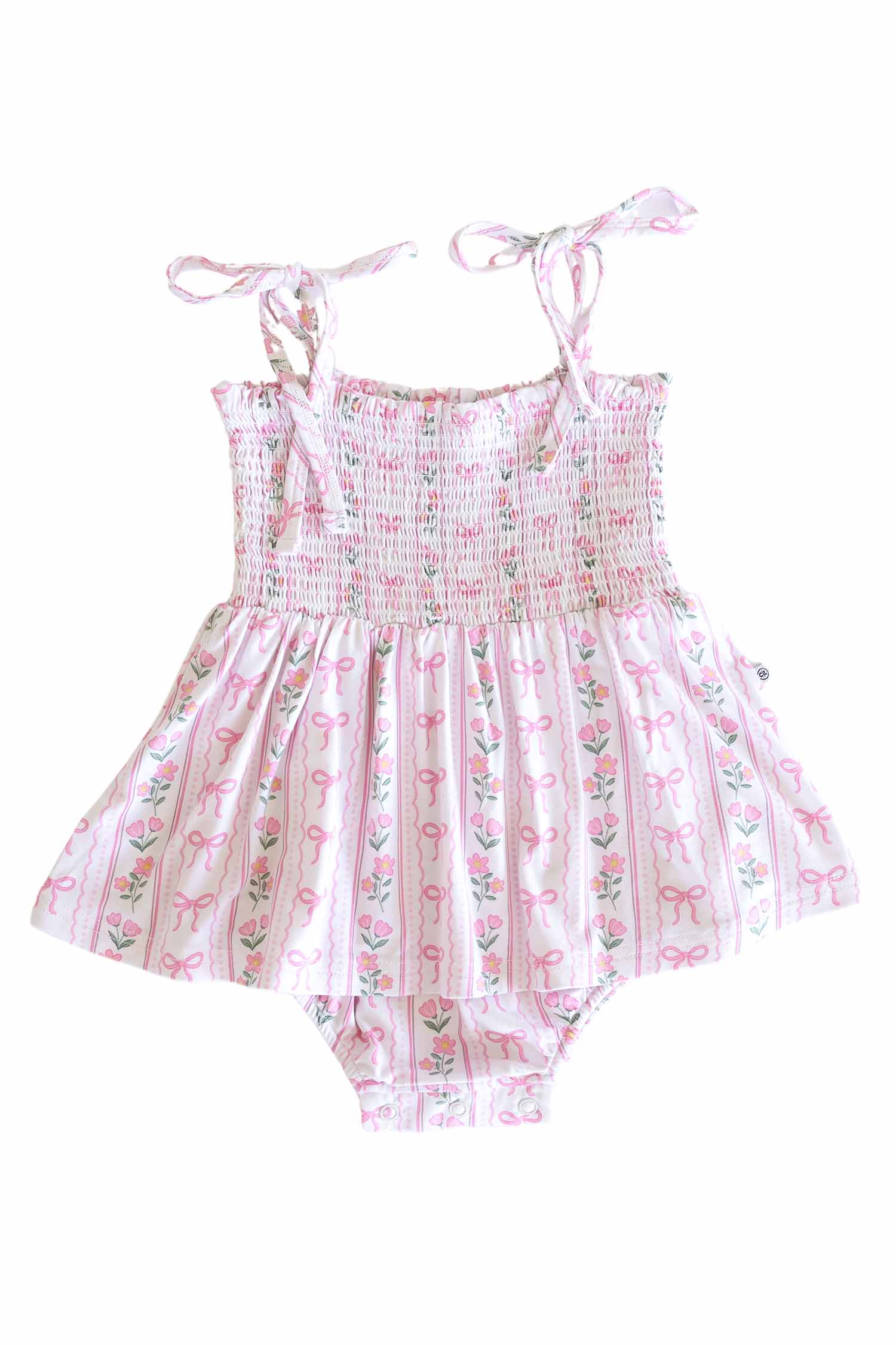 Smocked Twirl Bodysuit | Coquette Garden - Image 2