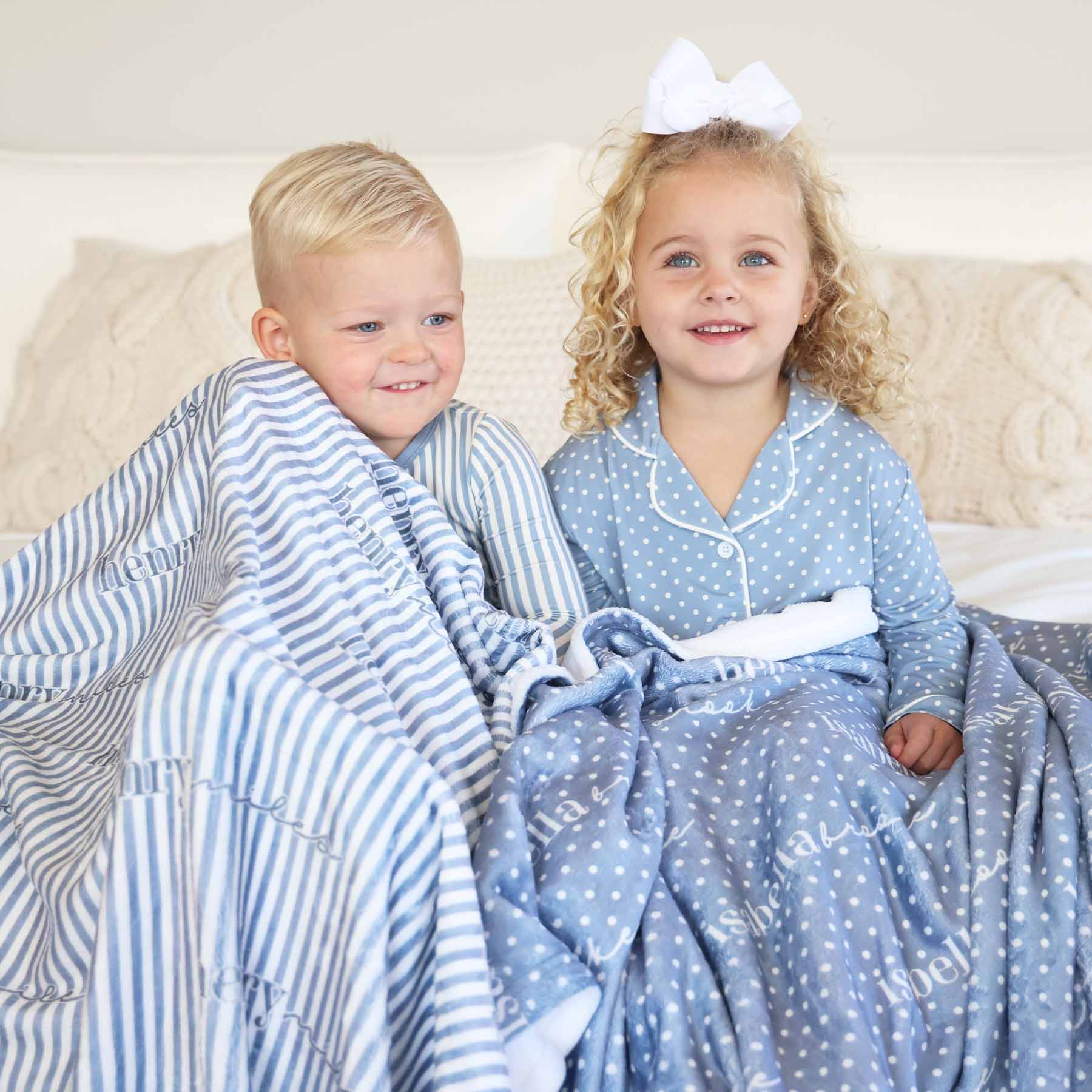Snuggle Stripes Personalized Kids Blanket - Image 5