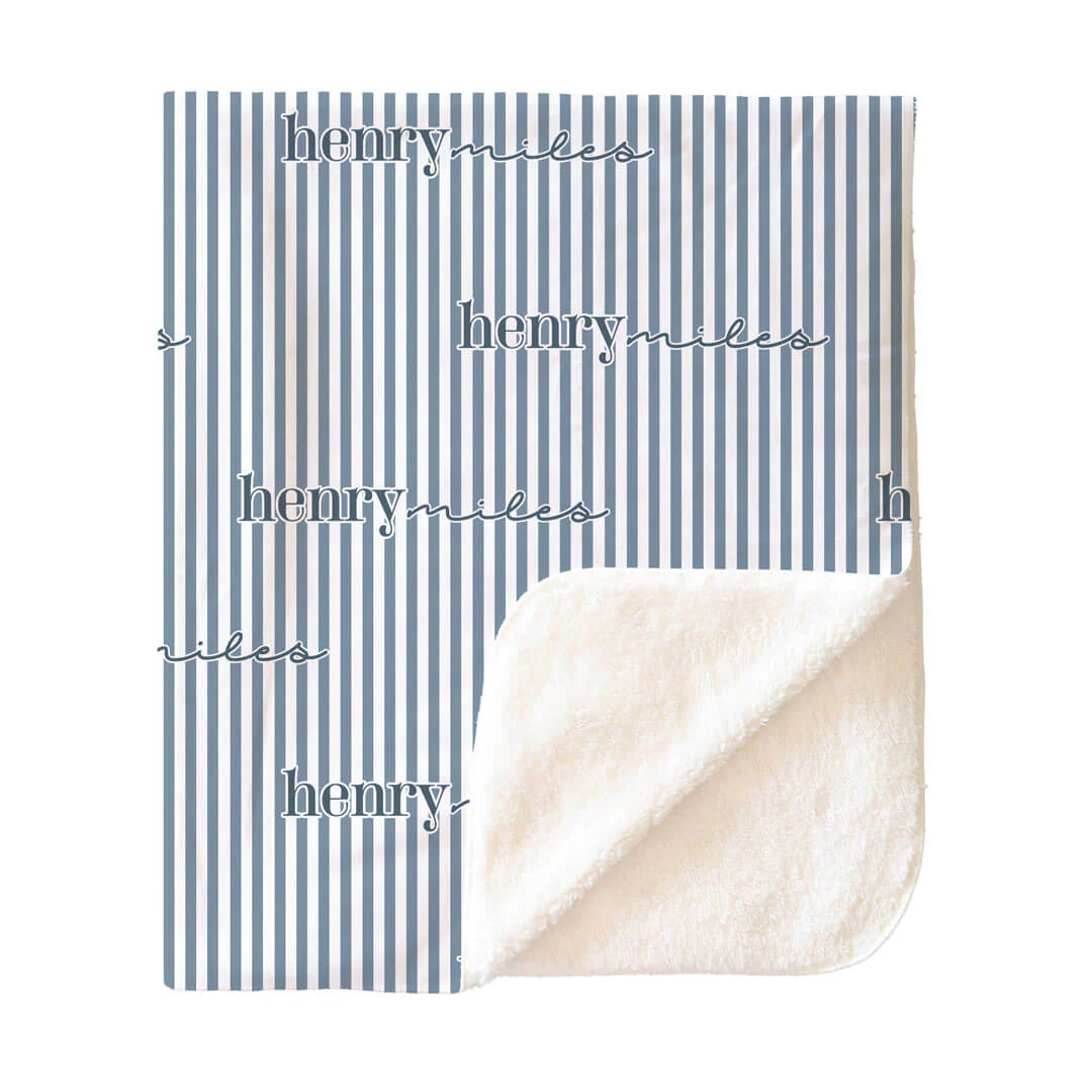 Snuggle Stripes Personalized Kids Blanket - Image 7