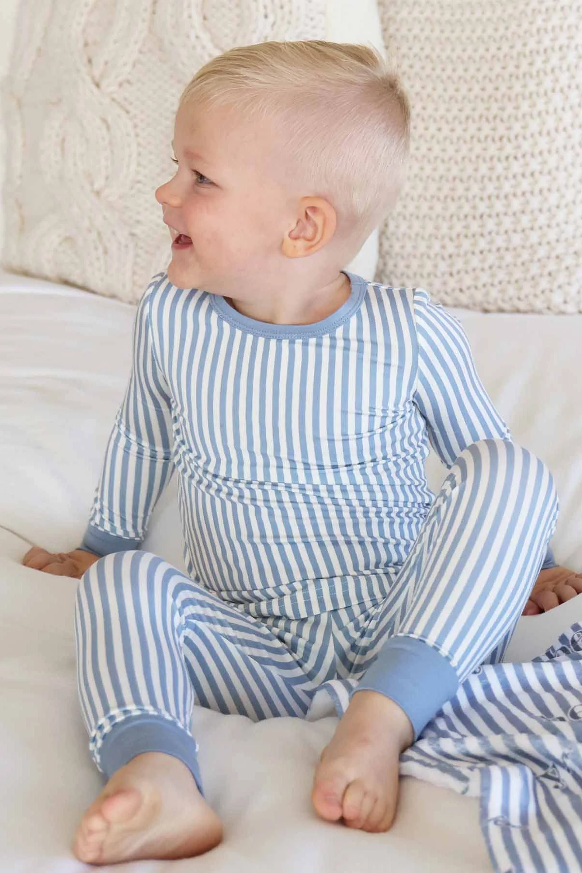 Snuggle Stripes Two Piece Pajama Set - Image 2