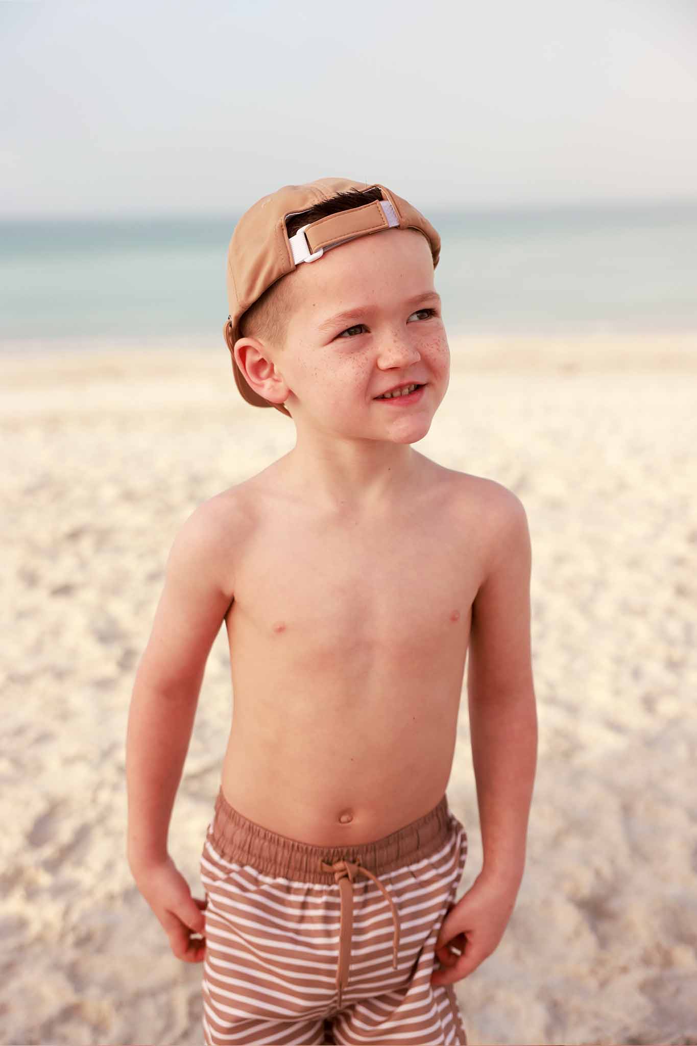 Boy's Swim Trunks | Sandy Stripes - Image 10