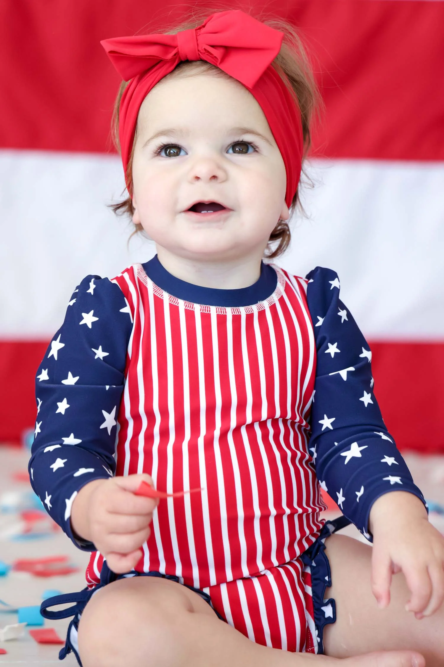 Swim Bow | Sparkler Red - Image 12