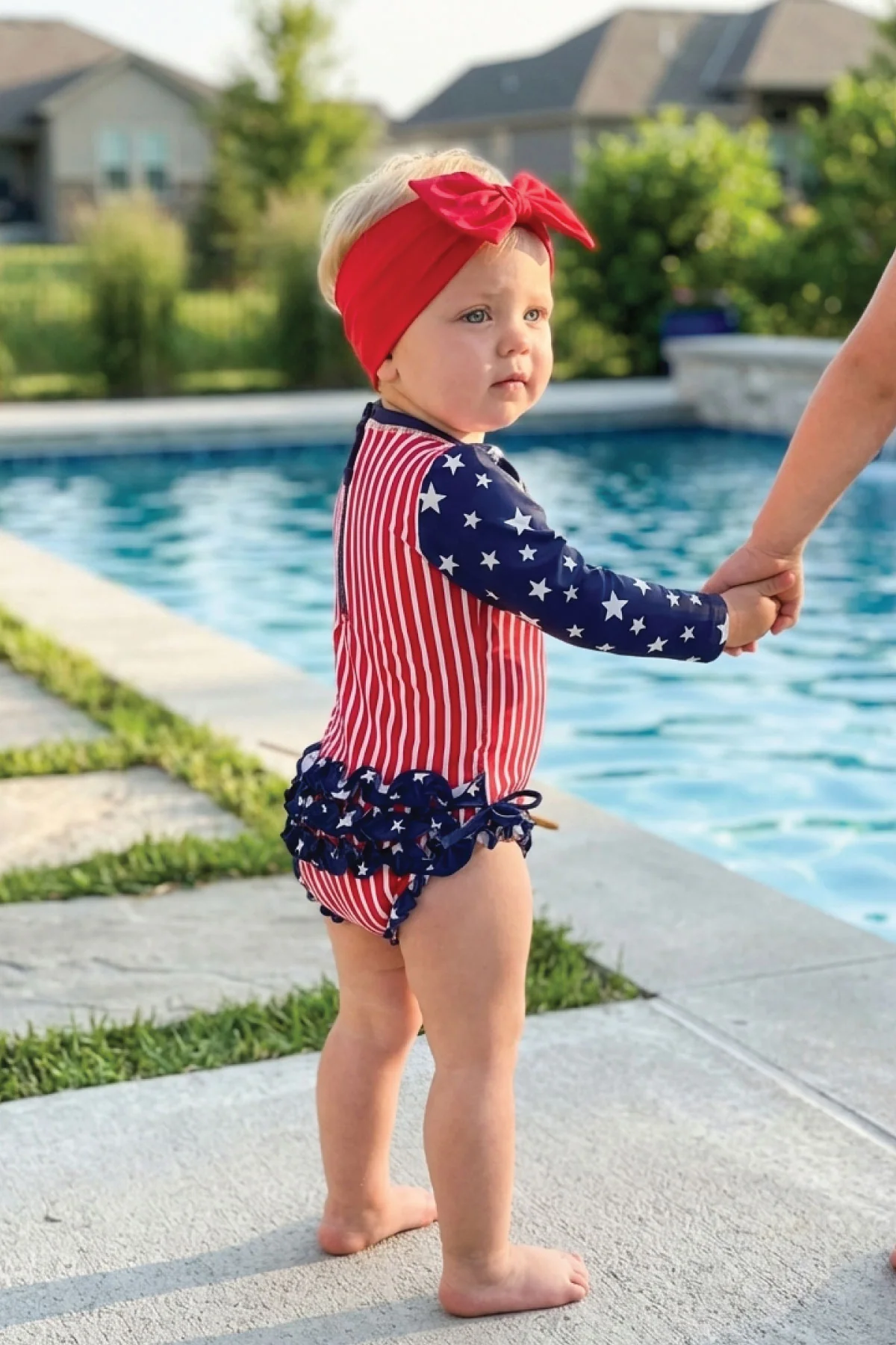 Swim Bow | Sparkler Red - Image 2