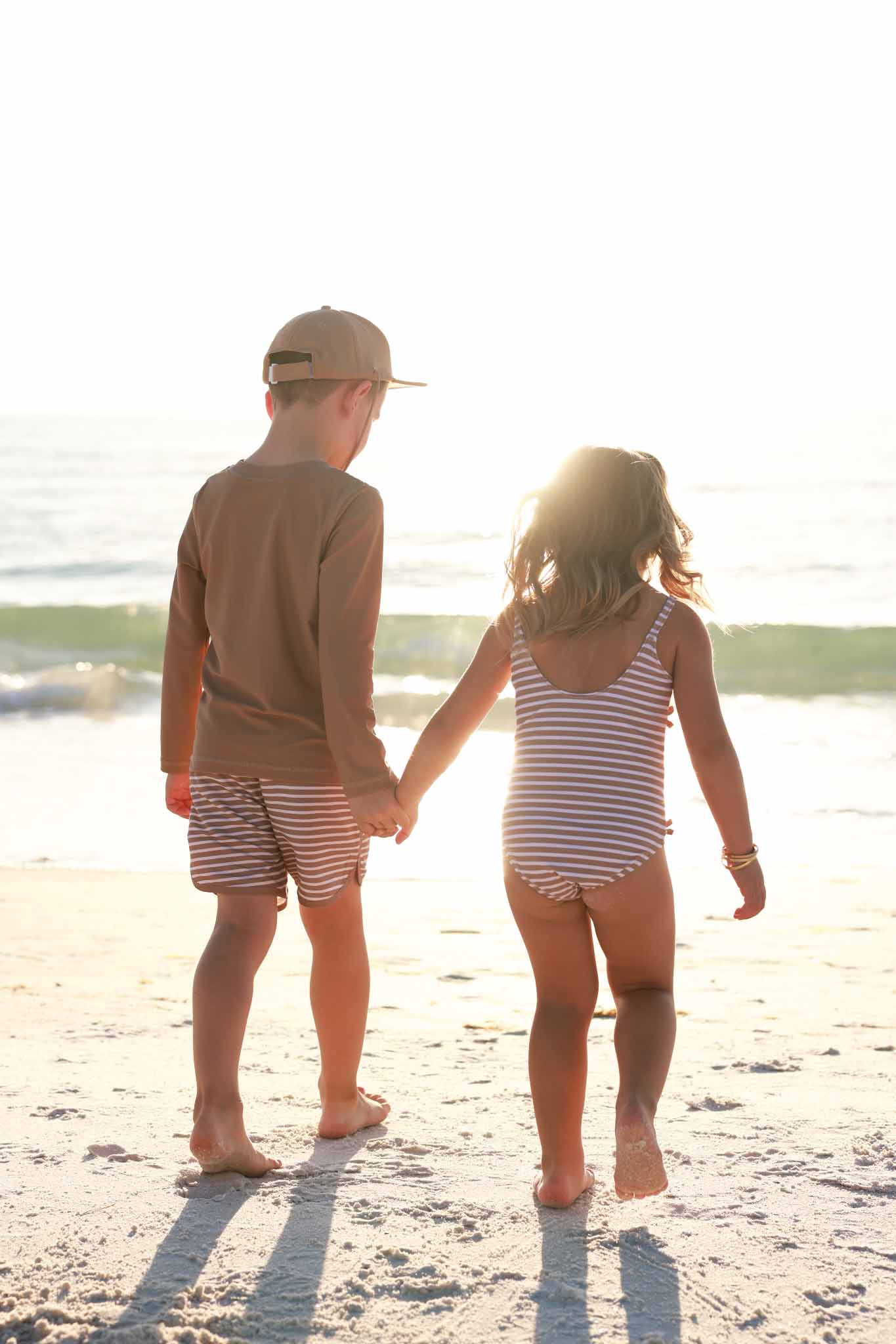 Boy's Swim Trunks | Sandy Stripes - Image 6