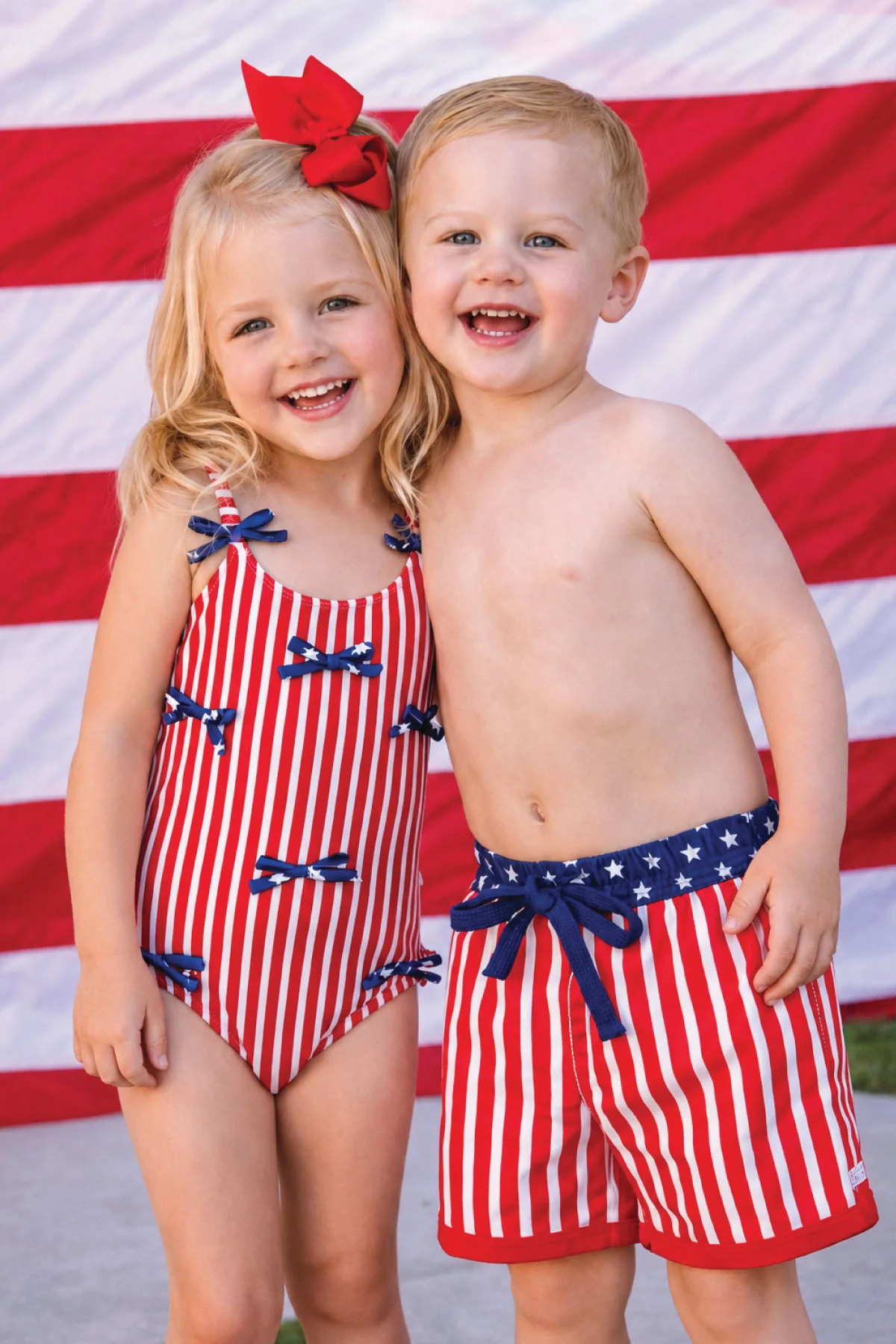 Boy's Swim Trunks | Stars & Stripes Party - Image 3