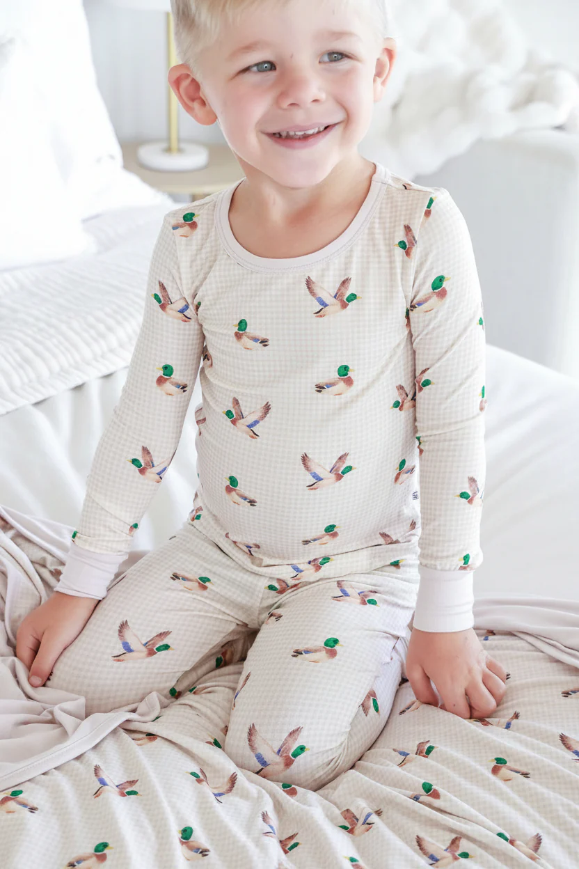 Two Piece Bamboo Pajama Set | Little Mallard - Image 3