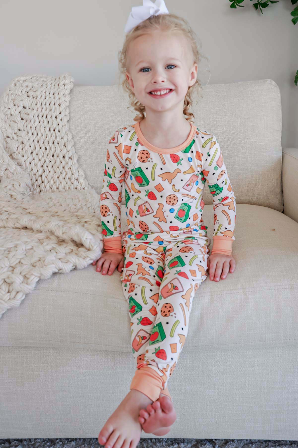 Two Piece Bamboo Pajama Set | Snack Attack - Image 3