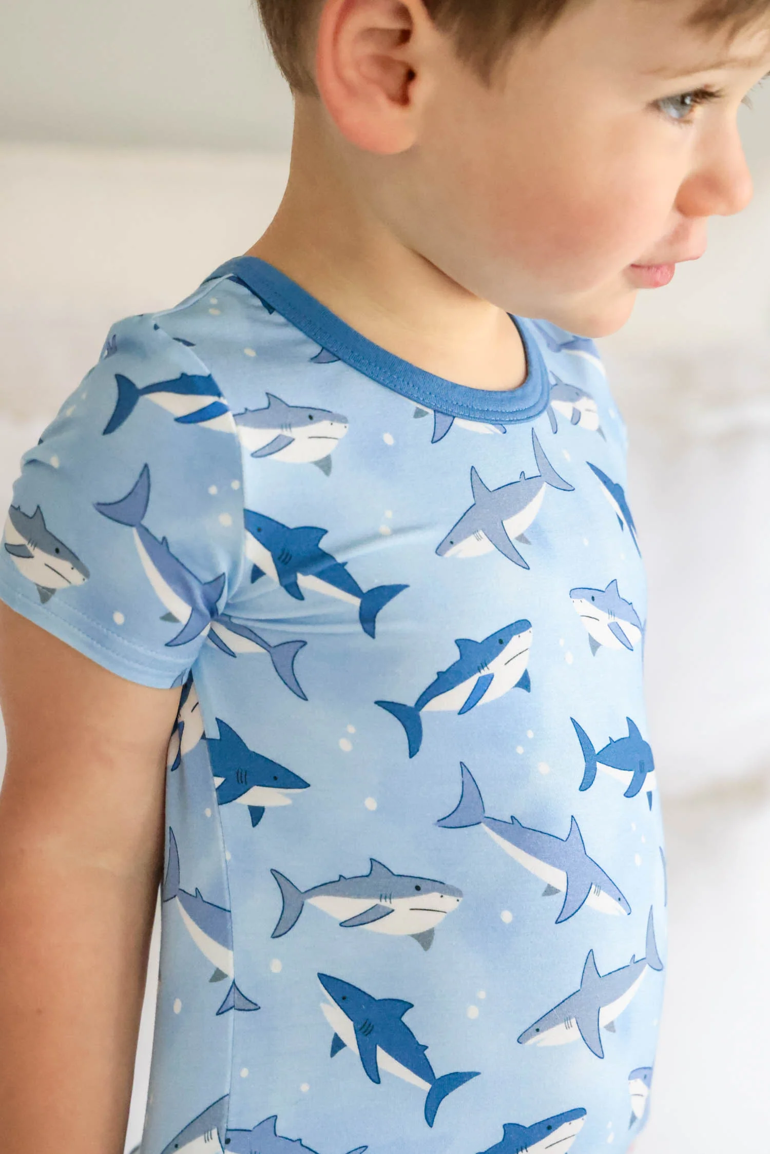 Two Piece Short Pajama Set | Fin Friends - Image 9