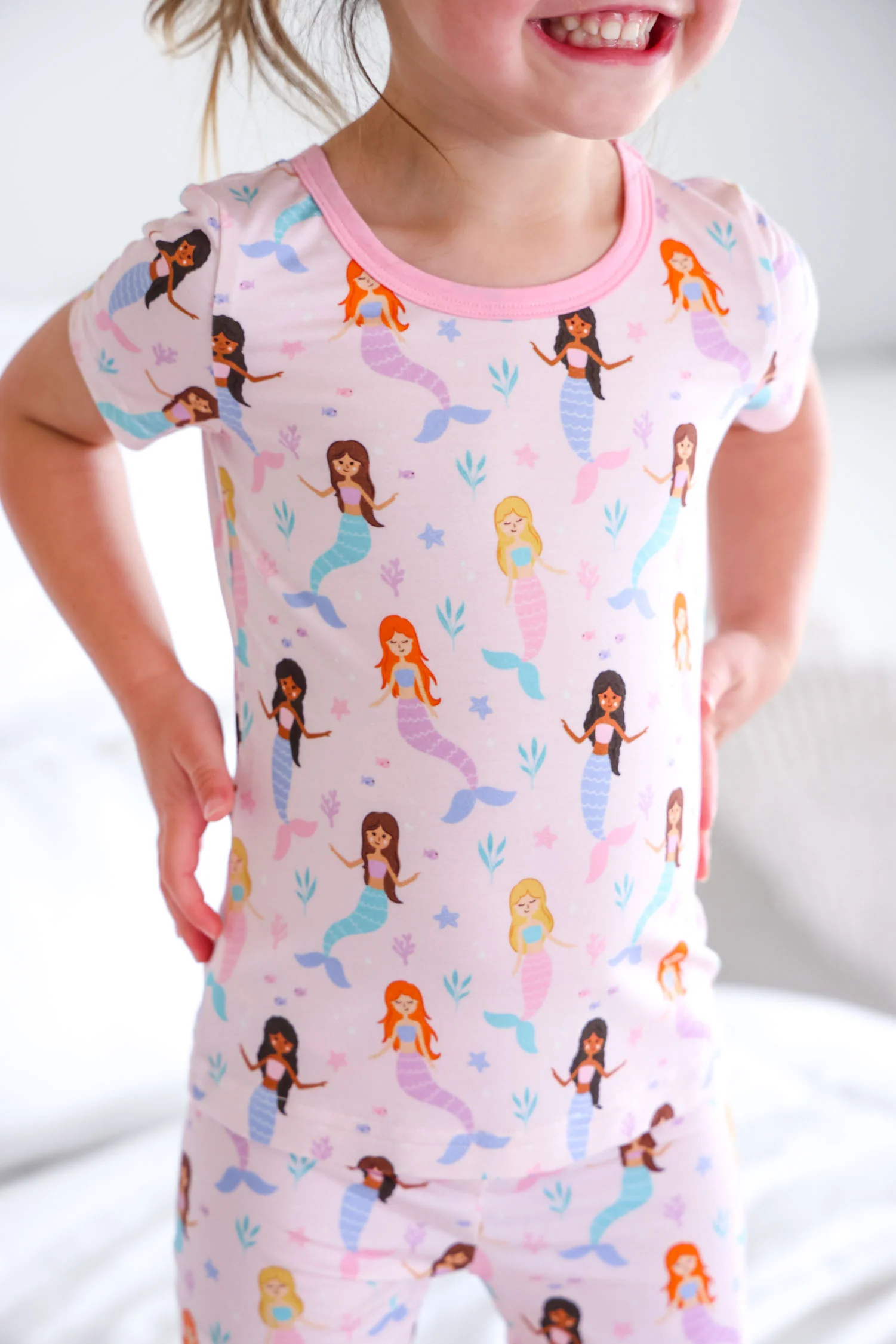Two Piece Short Pajama Set | Let's Be Mermaids - Image 5