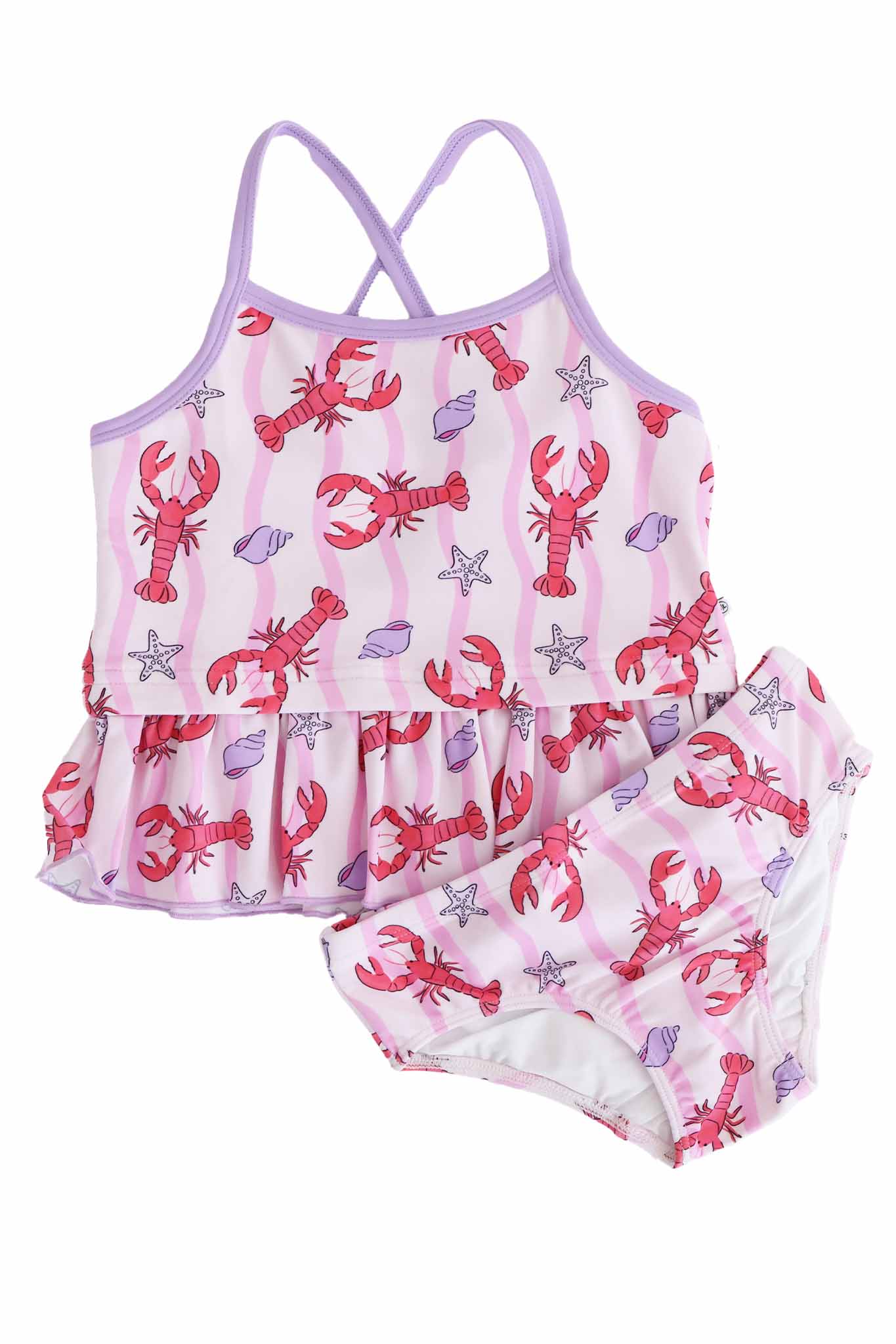 Two Piece Strappy Tankini | Pinch Me Pink - Image 2