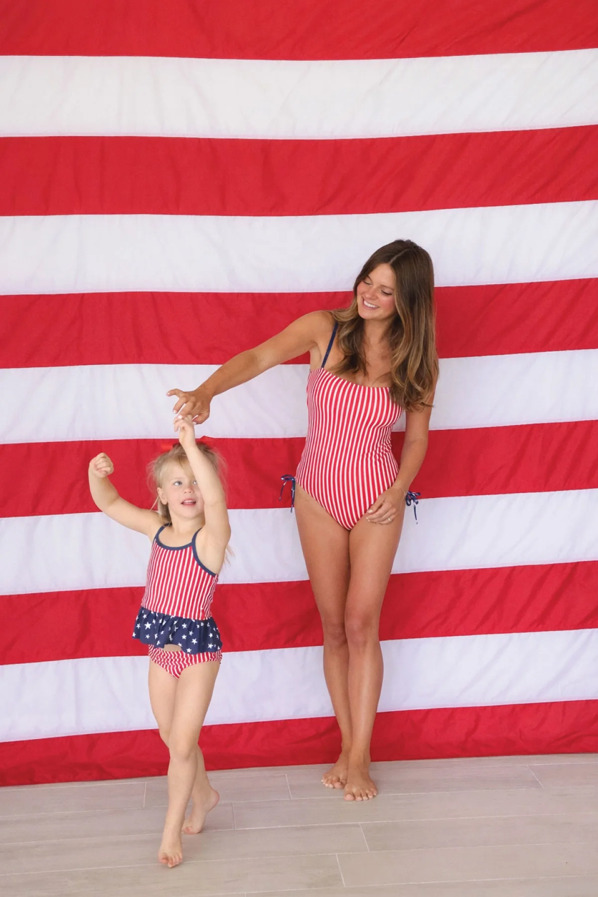 Women's Removable Strap One Piece | Stars & Stripes Party - Image 7