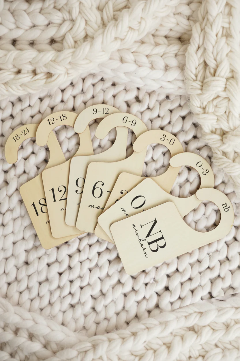 Wooden Nursery Closet Dividers | Classic - Image 2
